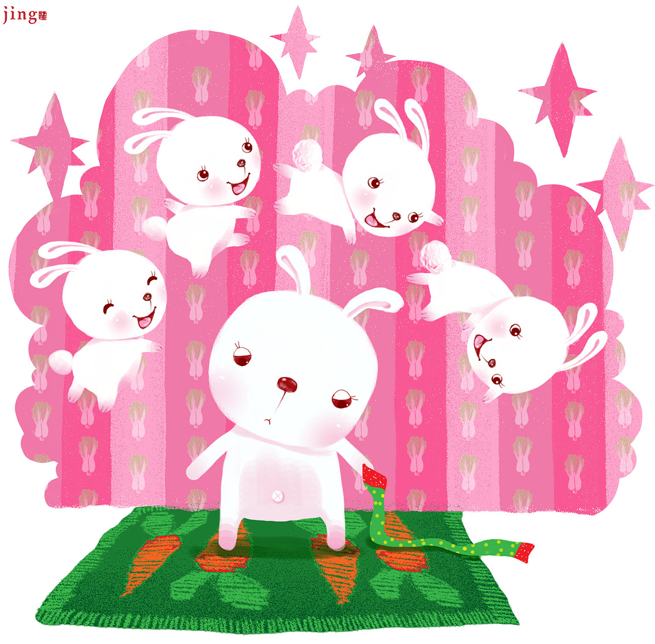 绘本故事插画《变魔术》