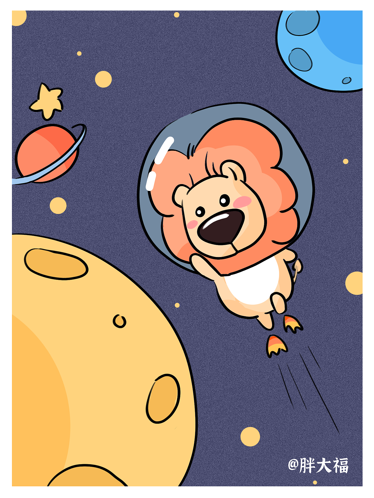 狮小呆的漫画-小小发个呆