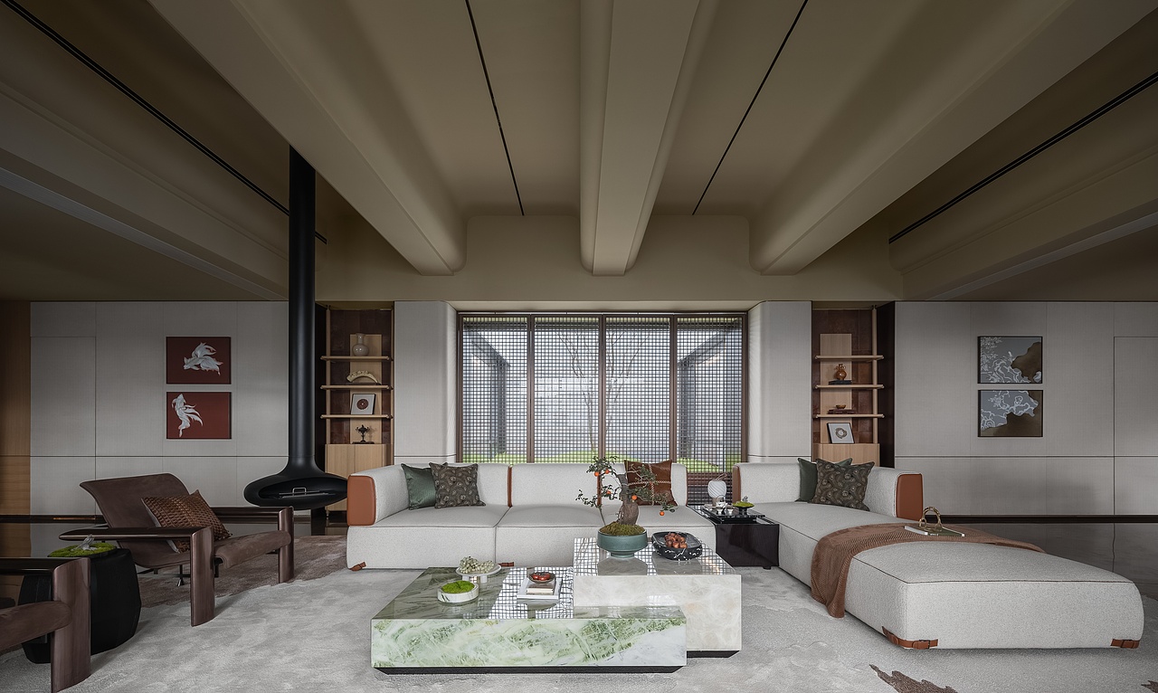 锐度设计|清凤·鹿溪源样板间（叠拼别墅）（图ZMzUwMDQ0NjIw） - 家装设计 - 站酷设计师锐度设计原创素材 - 站酷ZCOOL