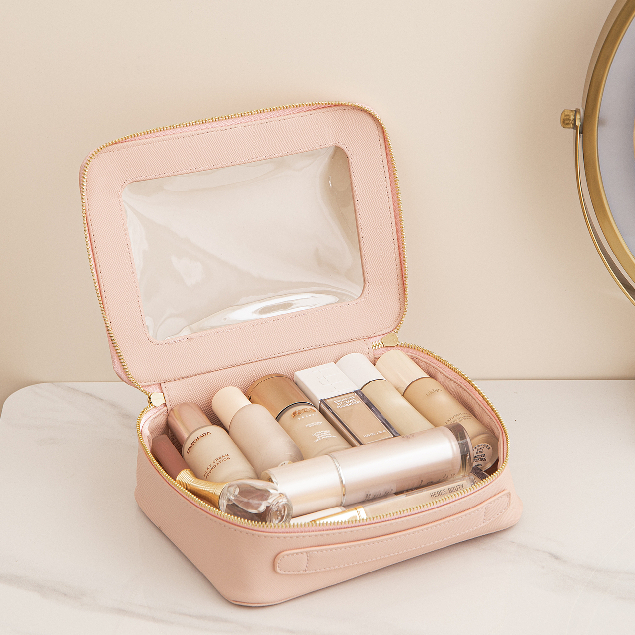 单面透明化妆包