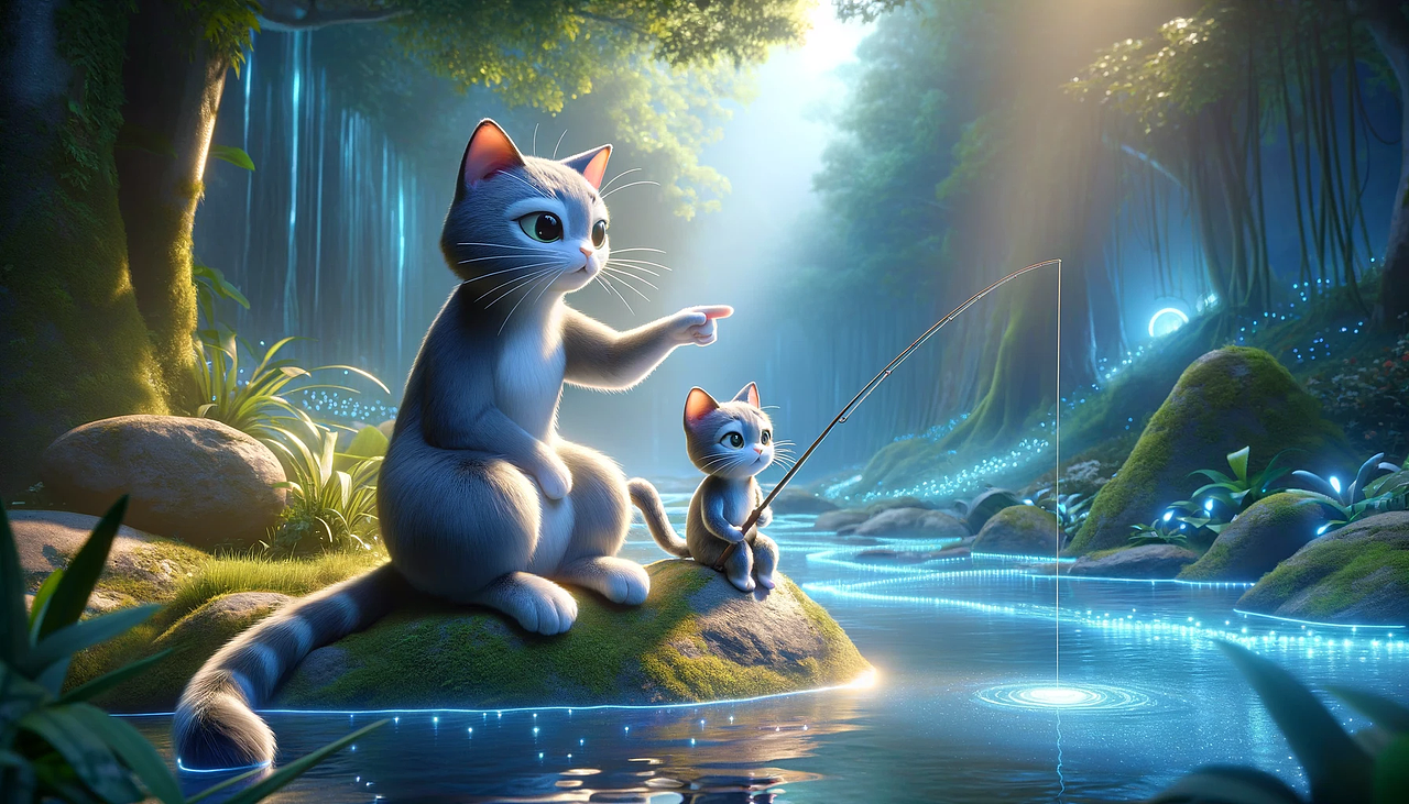 未來世界的小貓釣魚（圖ZMzU1OTQ3NzE2） - 概念設(shè)定 - 站酷設(shè)計師小落大叔原創(chuàng)素材 - 站酷ZCOOL