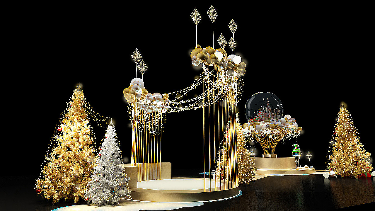 金光华广场美陈设计（图ZMzI2NDQ3MzA0） - 其他三维 - 站酷设计师pepper1110原创素材 - 站酷ZCOOL