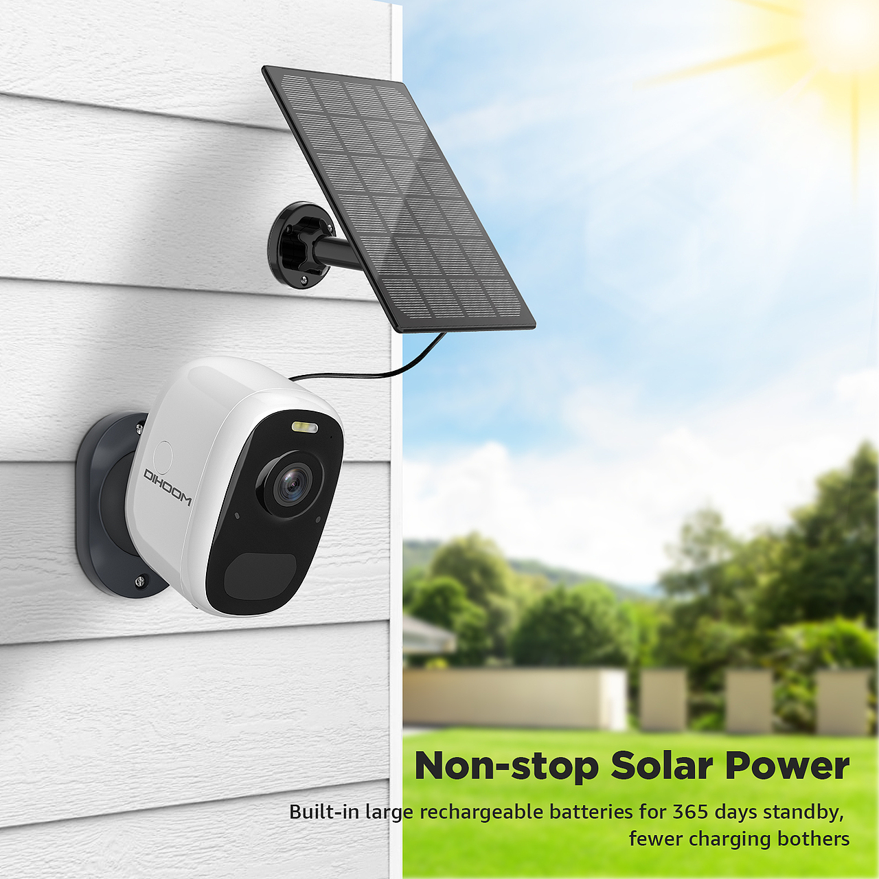 安防摄像头 亚马逊 3D渲染精修 排版设计 色彩搭配