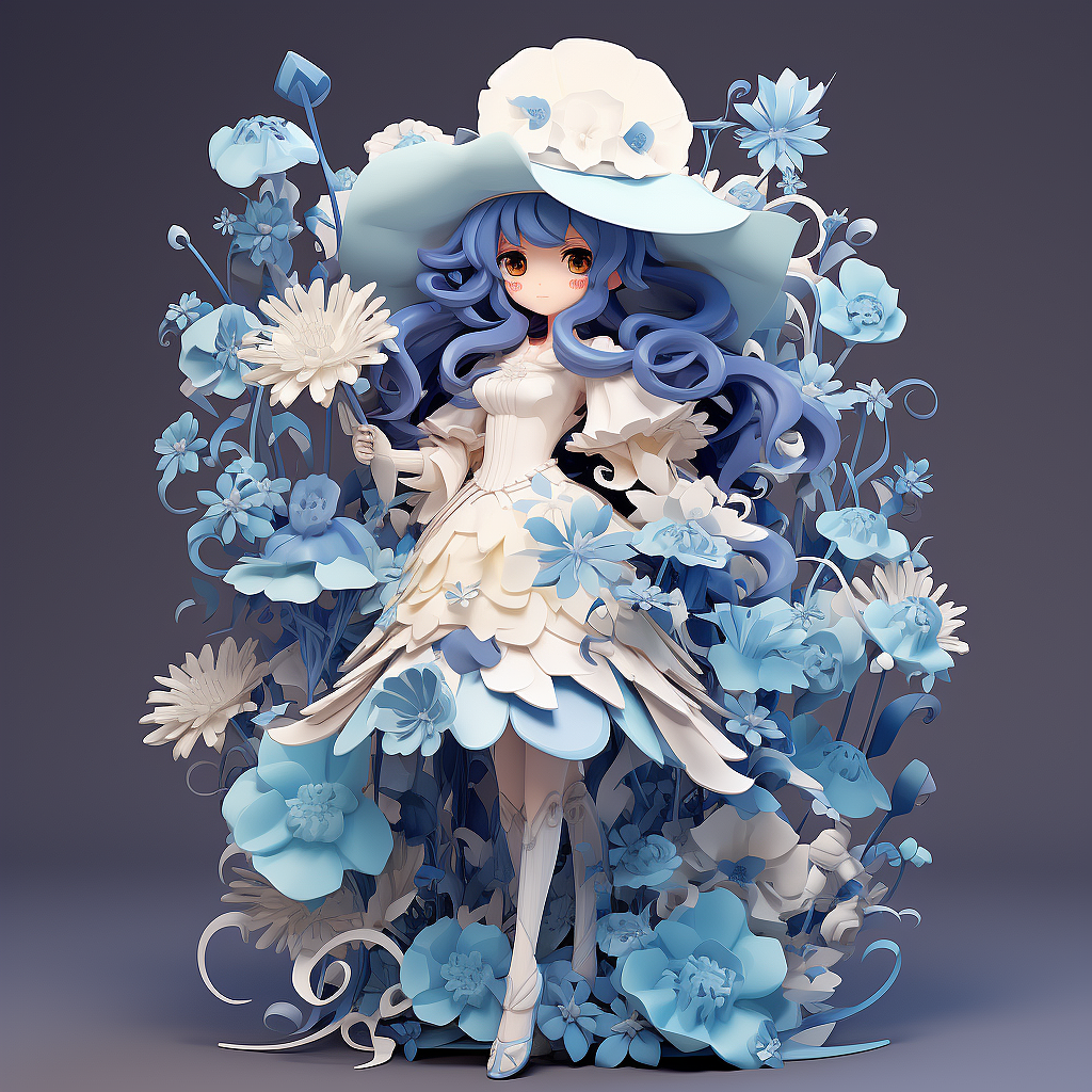 仙女风白裙女孩头像