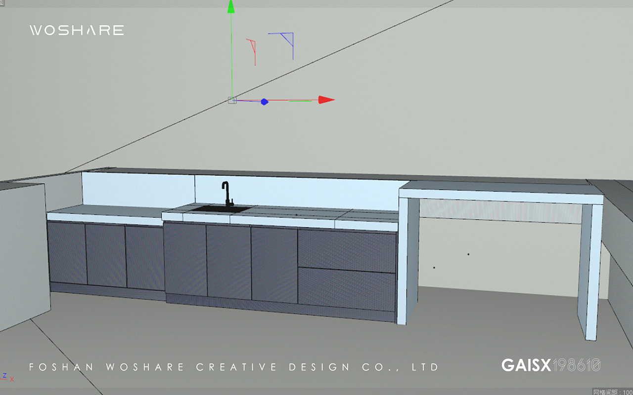 山西天台花园户外操作台设计