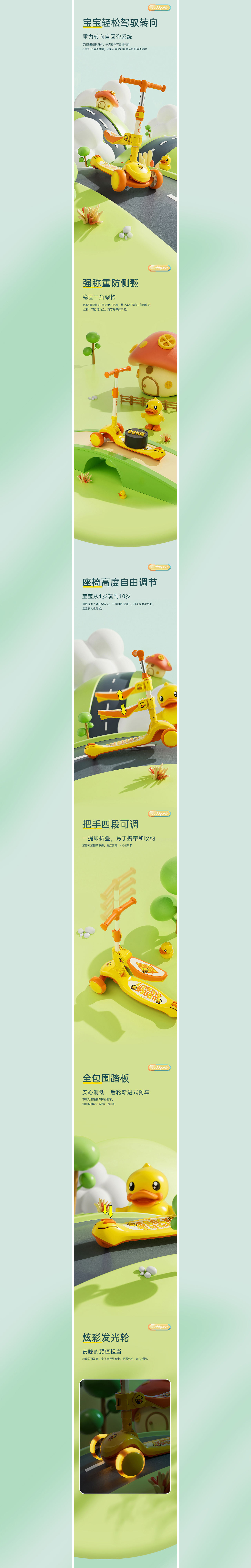 两款滑板车详情（图ZMzEwNTM2MDI0） - 电商 - 站酷设计师今晚打老虎zz原创素材 - 站酷ZCOOL