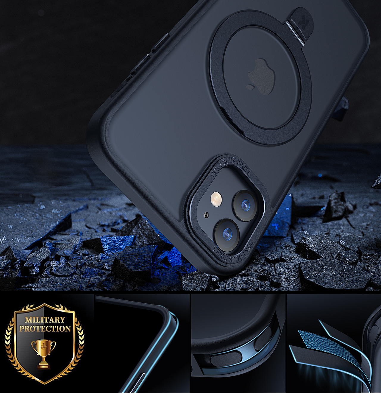 手机壳渲染-磁吸壳