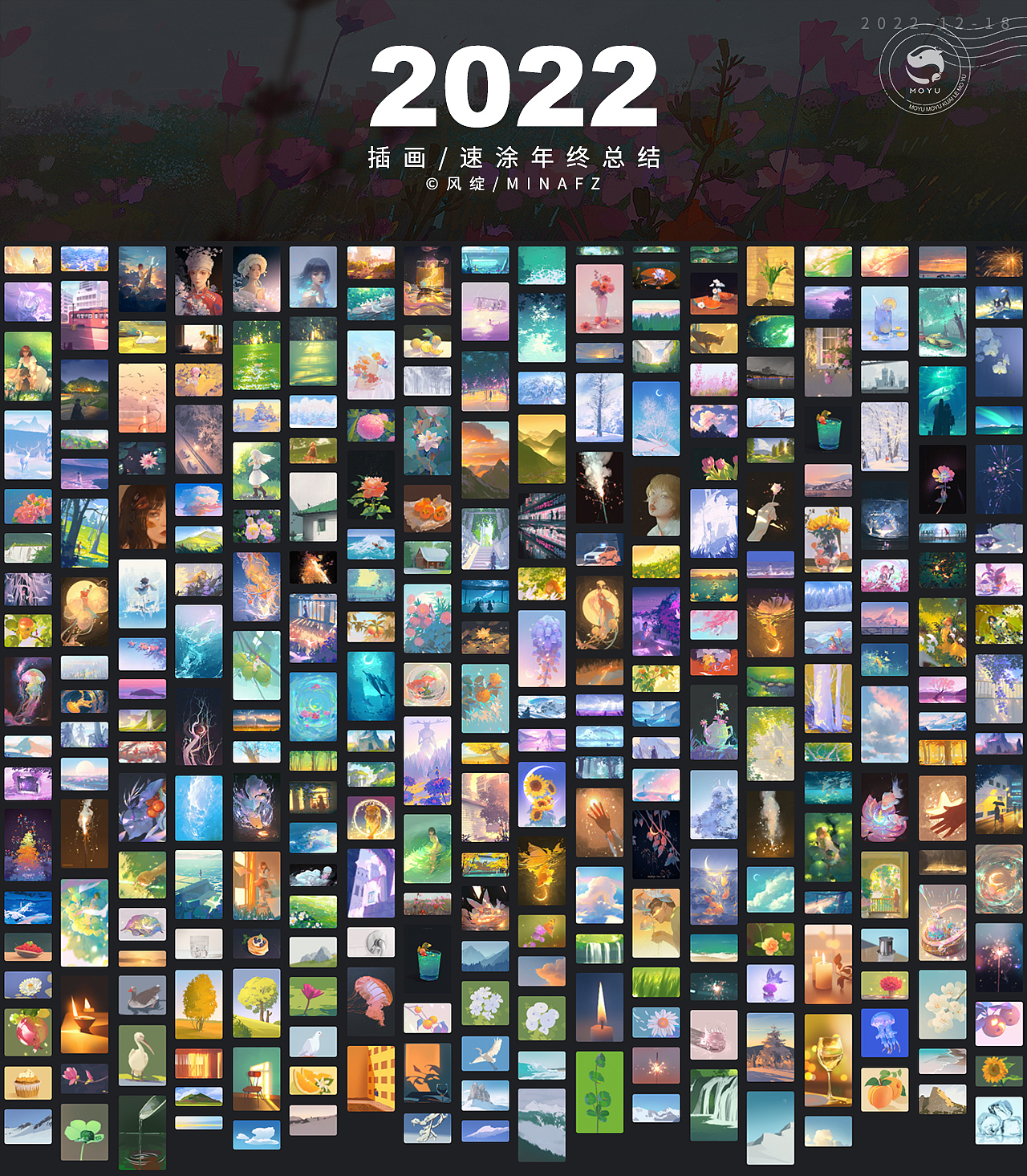 2022年终插画&速涂总结（图ZMzI1NzI3NjQ4） - 商业插画 - 站酷设计师风绽原创素材 - 站酷ZCOOL