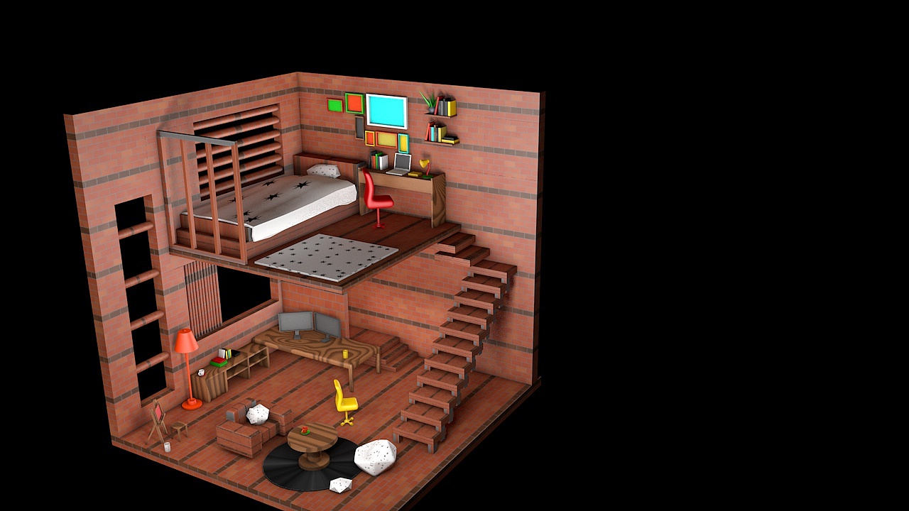 建筑建模-房子（图ZMzE3NzI1MjI0） - 建筑/空间 - 站酷设计师Z943908306原创素材 - 站酷ZCOOL