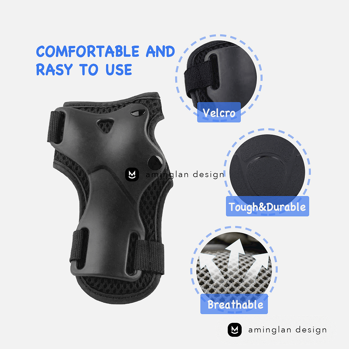 儿童护膝产品拍摄_主图设计_A+页面设计（图ZMzE4MDc5MzYw） - 其他平面 - 站酷设计师aminglan原创素材 - 站酷ZCOOL