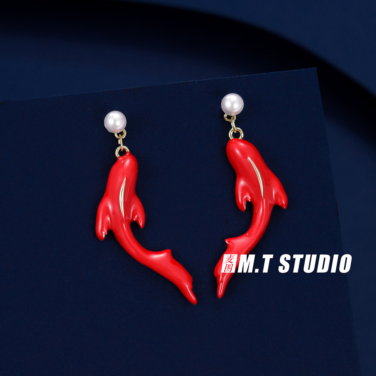 珠宝饰品首饰耳环拍摄 产品摄影 暗黑系饰品耳饰拍摄