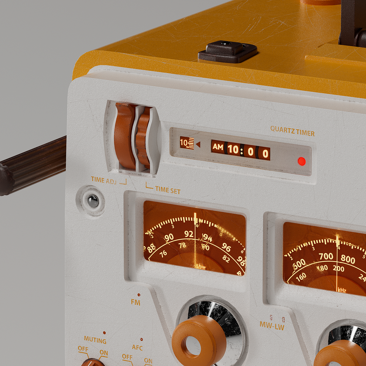 产品材质渲染练习：收音机