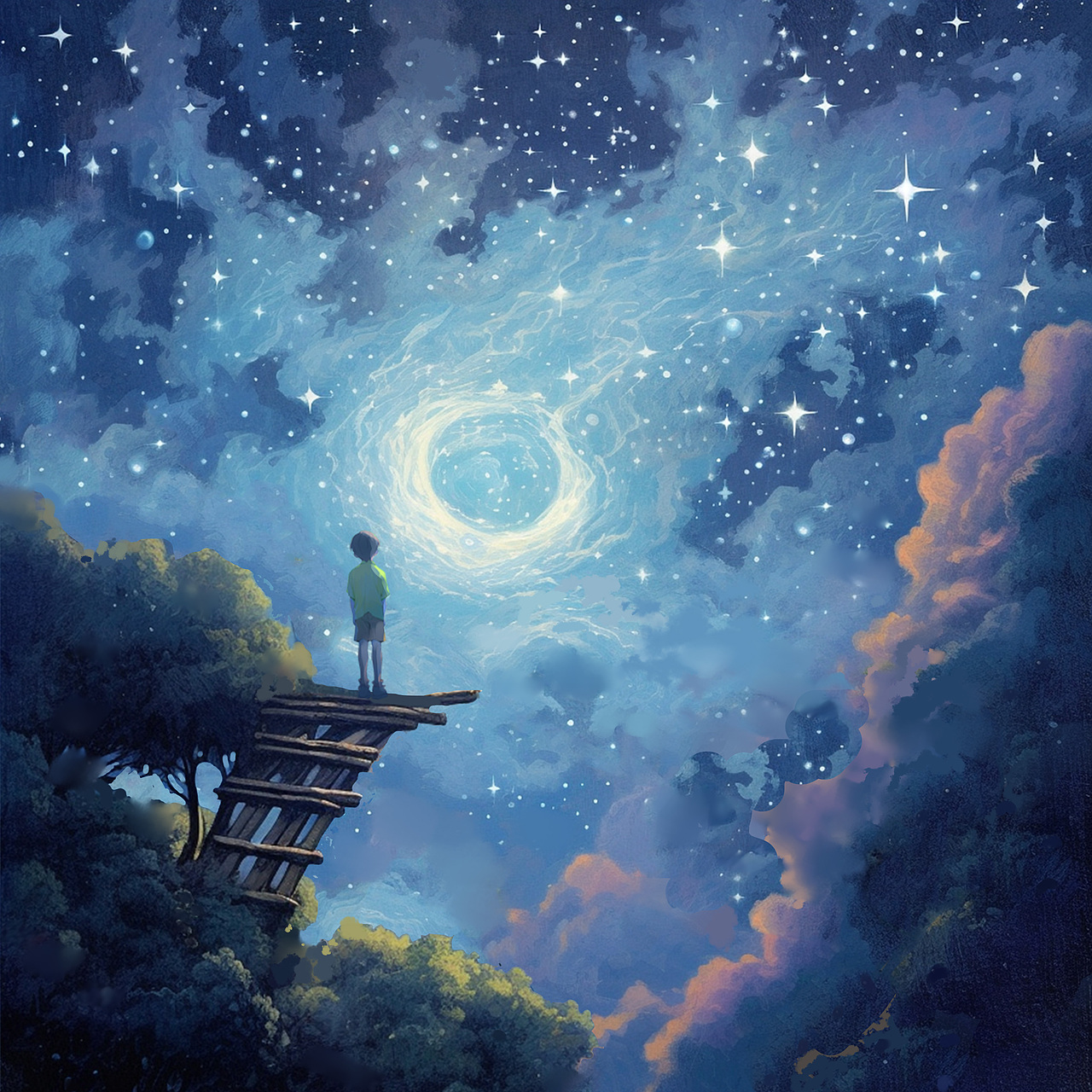 黑夜不再寂寞（图ZMzQ5NzY0Mjky） - 艺术插画 - 站酷设计师飞鸟的绘画世界原创素材 - 站酷ZCOOL