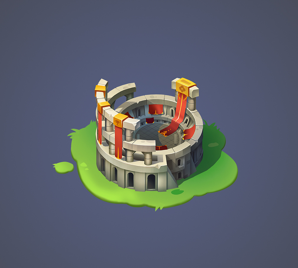 欧美卡通单体建筑（图ZMzY0MjU5NTAw） - 游戏原画 - 站酷设计师士多卑梨苹果橙Ya原创素材 - 站酷ZCOOL