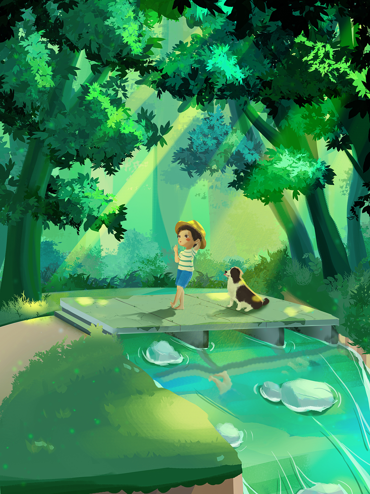 「个创插画设计」2022年几幅治愈风格卡通插画（图ZMzU5NTU0MzI0） - 创作习作 - 站酷设计师王阿宝原创素材 - 站酷ZCOOL