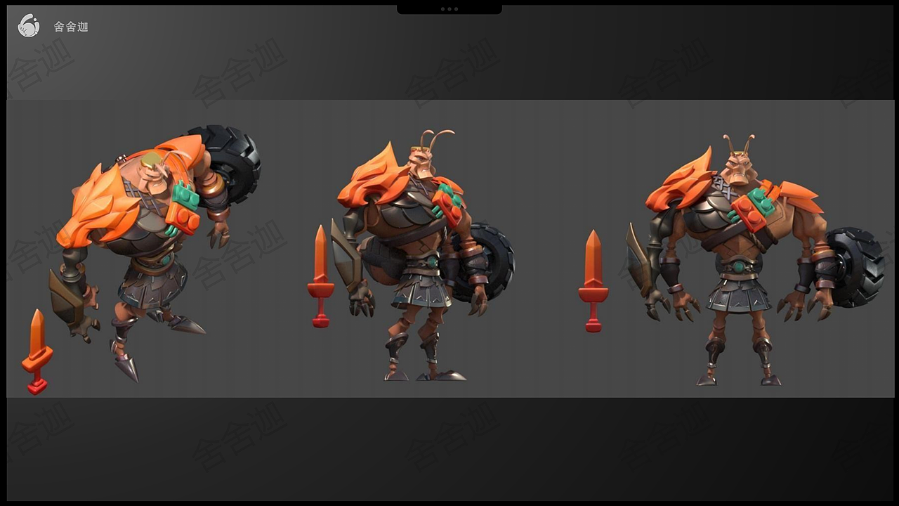 【次时代】3D角色建模（图ZMzQwMzAyOTUy） - 人物/生物 - 站酷设计师舍舍迦原创素材 - 站酷ZCOOL