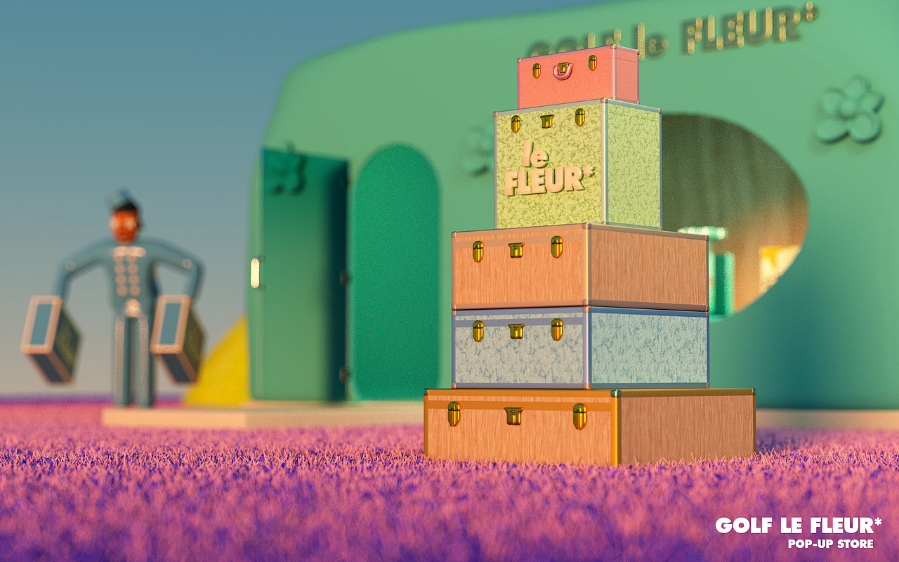 GOLF le FLEUR* POP-UP STORE 泰勒山顶快闪店（图ZMjk3MjExOTQw） - 建筑/空间 - 站酷设计师陳艾倫原创素材 - 站酷ZCOOL