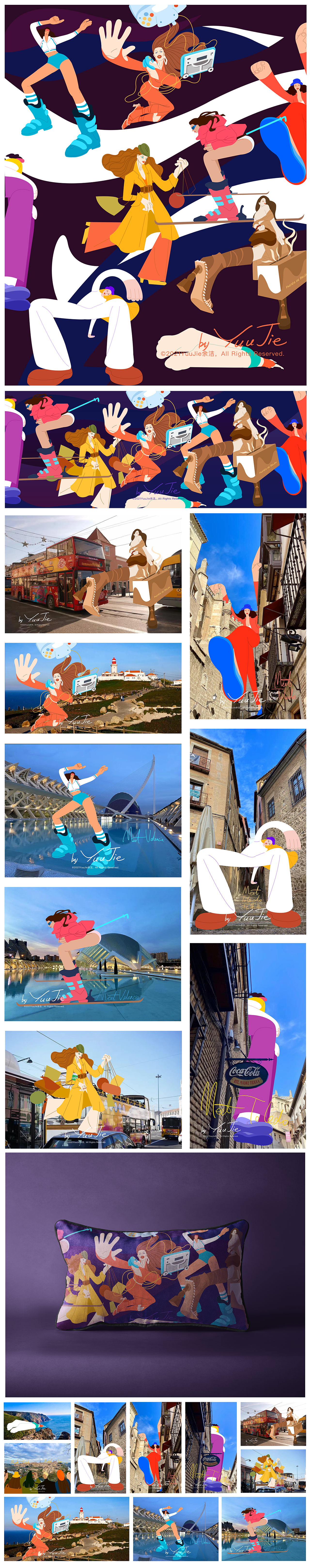 摄影+插画《托莱多小镇》