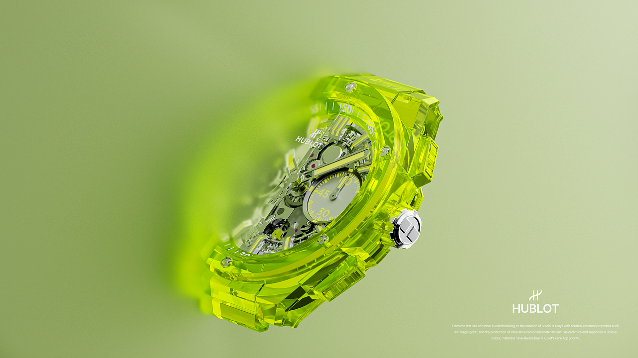 Hublot 手表产品渲染