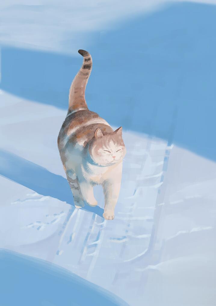 冬日插画1-雪天小猫咪（图ZMzI0NjcxNzAw） - 创作习作 - 站酷设计师画画的菲原创素材 - 站酷ZCOOL