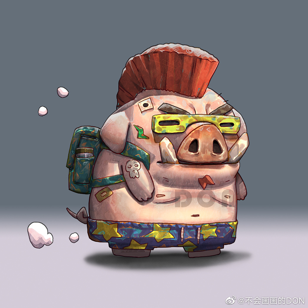 Poison - pig - duck 毒-豬-鴨（圖ZMzQxMjQyOTUy） - 創(chuàng)作習(xí)作 - 站酷設(shè)計(jì)師不會(huì)畫畫的DON原創(chuàng)素材 - 站酷ZCOOL