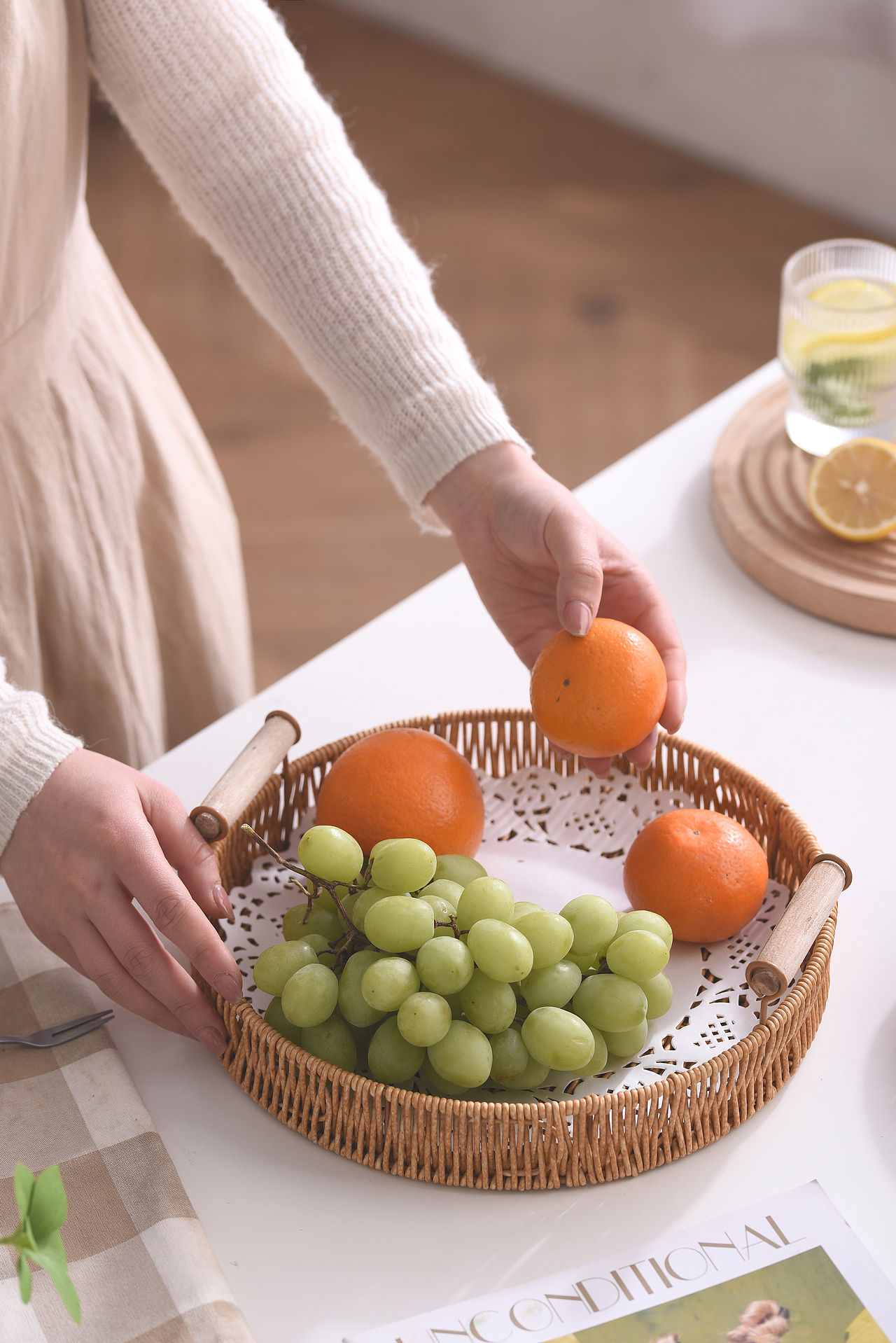 干湿果盘+炭烤炉