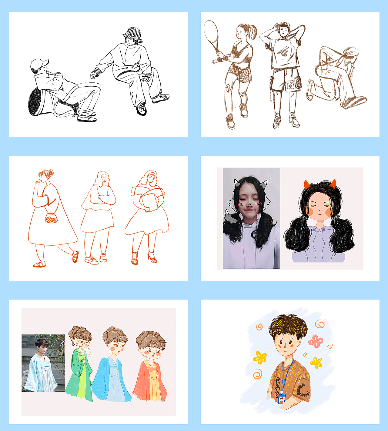 近期速写和创意插画整理