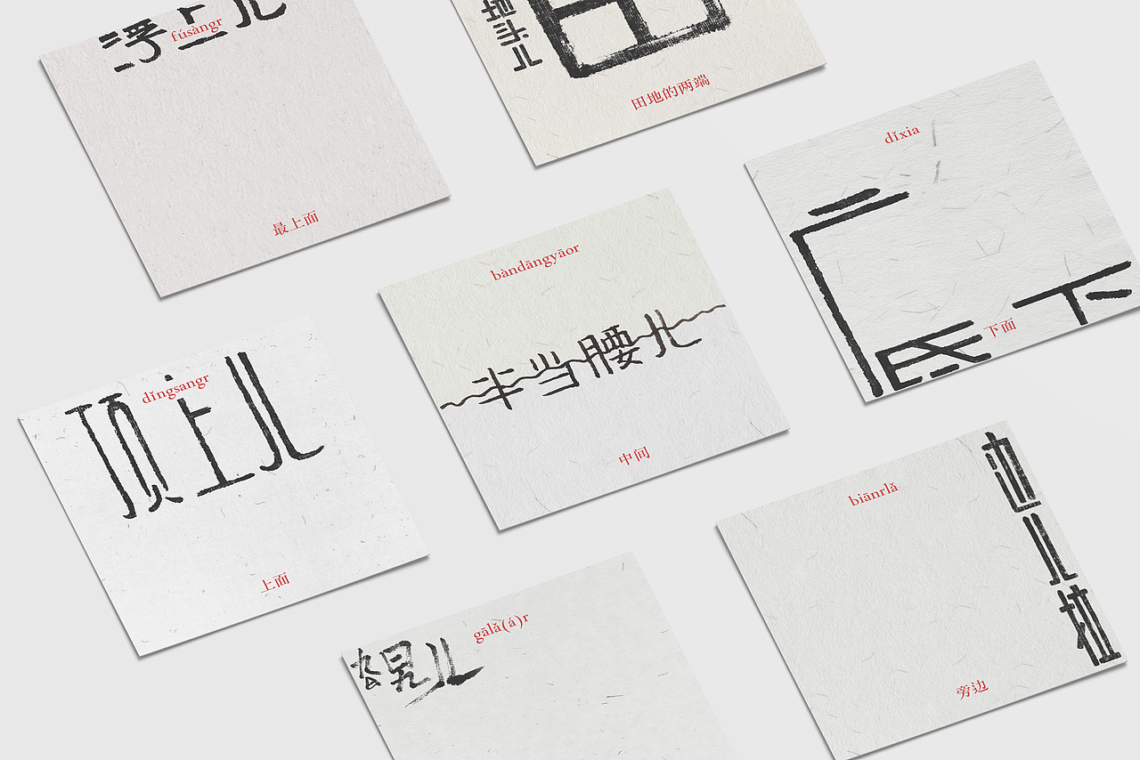 东北方言视觉化表现(识词卡片)