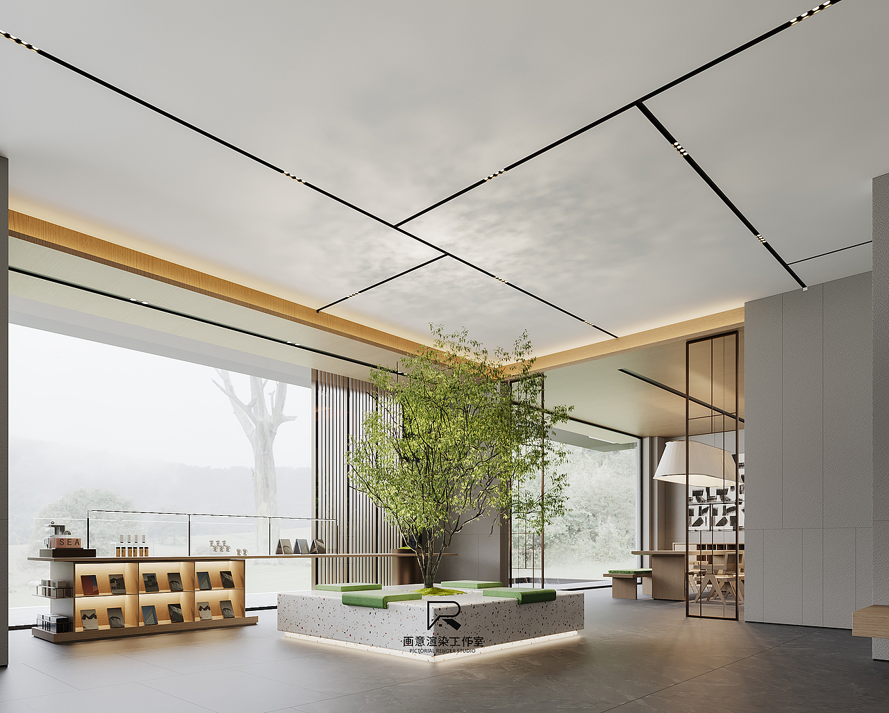 【Pictorial Render Studio】-春莺·杨柳拂面