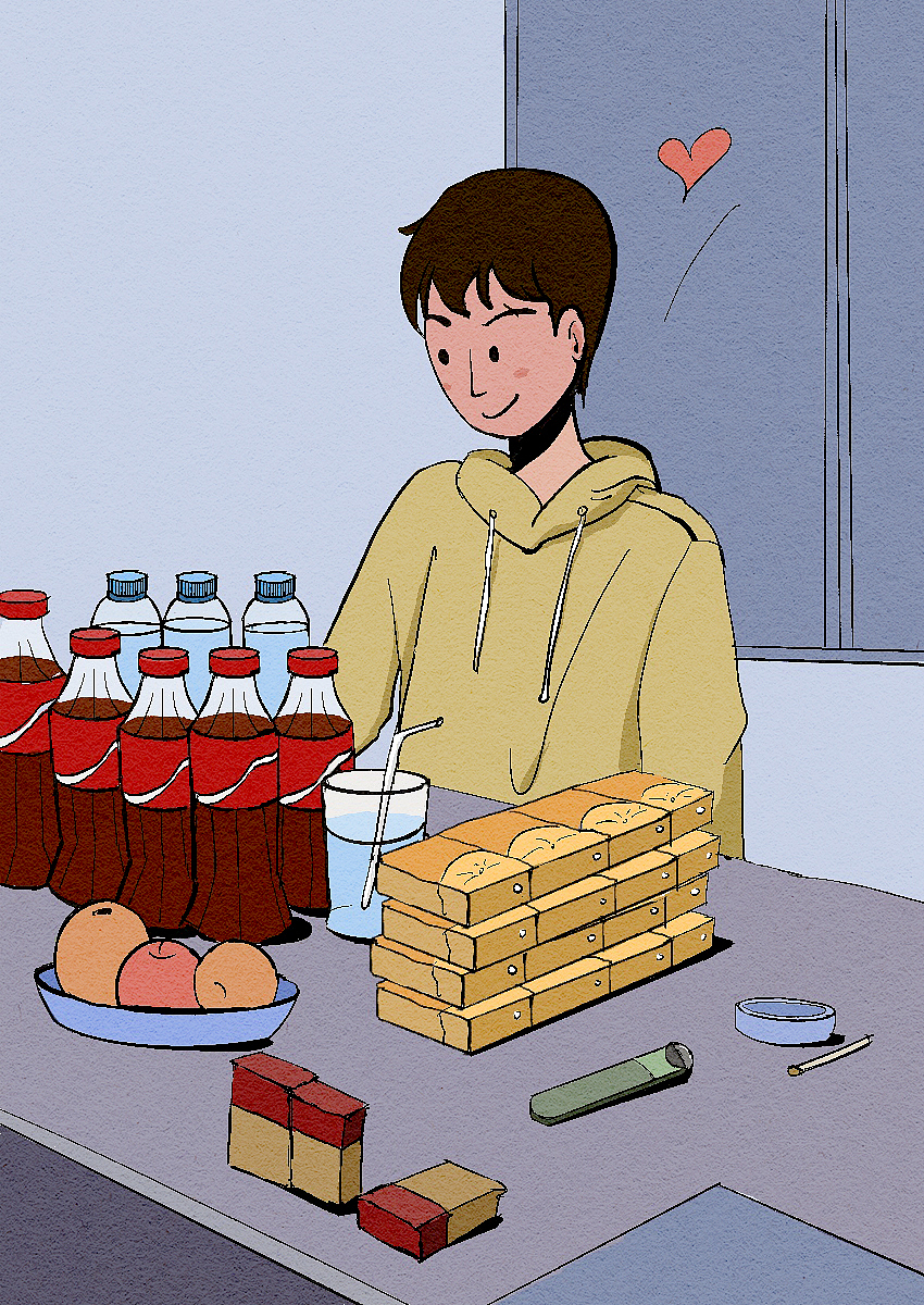 插畫(huà)——《囤貨》（圖ZMzIwNDU1MjQ0） - 海報(bào) - 站酷設(shè)計(jì)師影視設(shè)計(jì)師西米原創(chuàng)素材 - 站酷ZCOOL