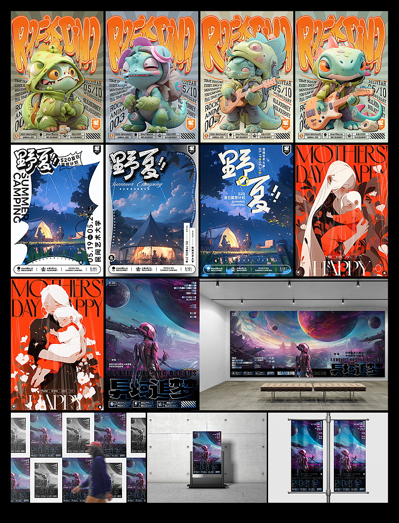 海报设计 | VOL.6-MJ海报（图ZMzQ3MjQwMDI0） - 海报 - 站酷设计师萬壹AFODesign原创素材 - 站酷ZCOOL