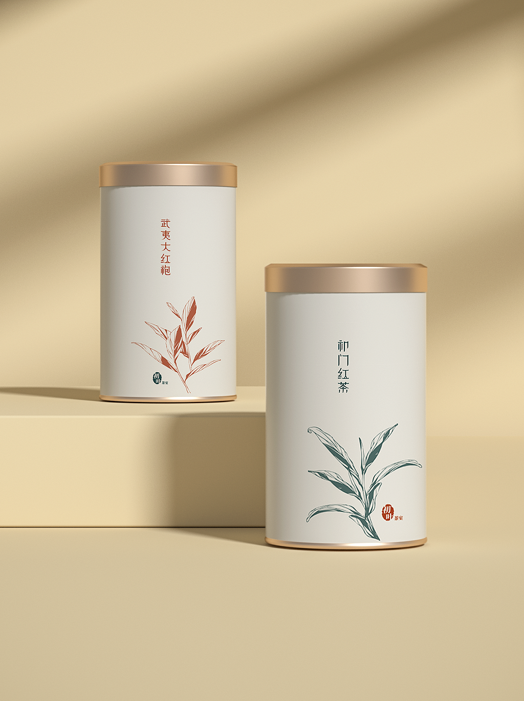 茶叶包装|包装设计|万叶诗社|手绘