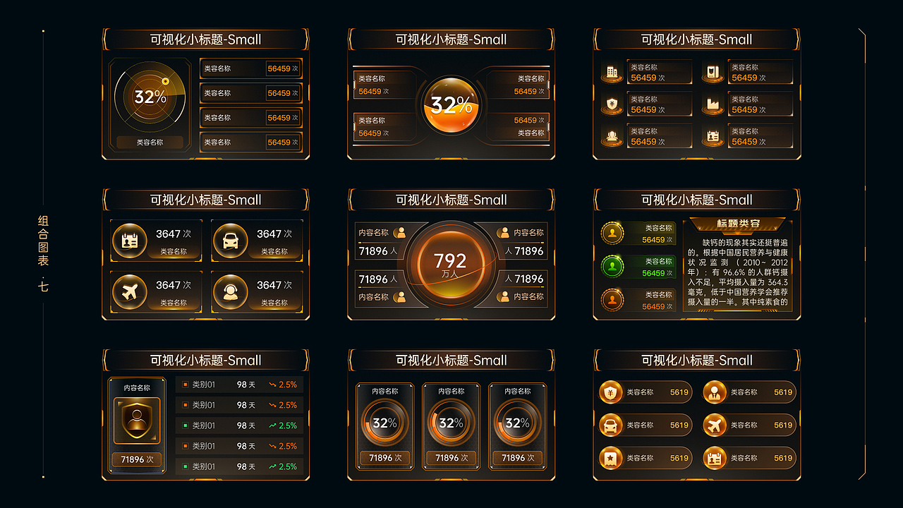 土豪金棕_Figma可视化模板组件（图ZMzUxODU3MjA0） - 其他UI - 站酷设计师也呀也原创素材 - 站酷ZCOOL