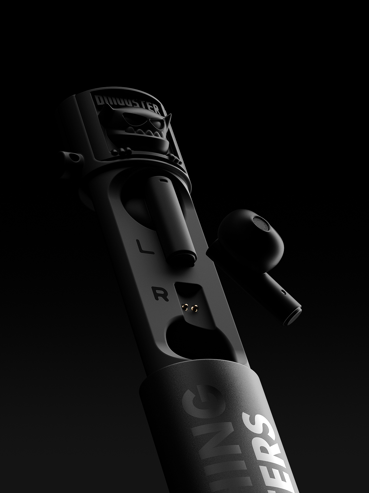 D MOOSTER® | 黑武士金属外壳蓝牙耳机