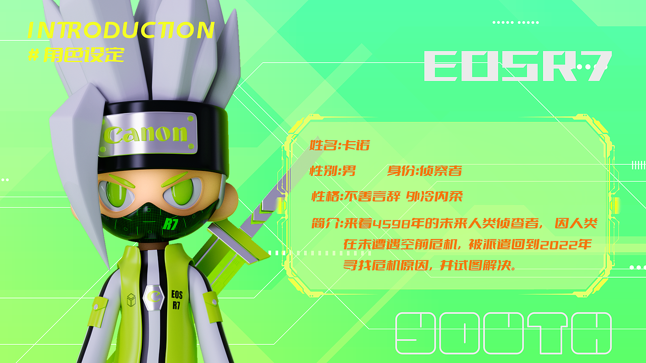 佳能青春专微ip设计    佳能战士卡诺