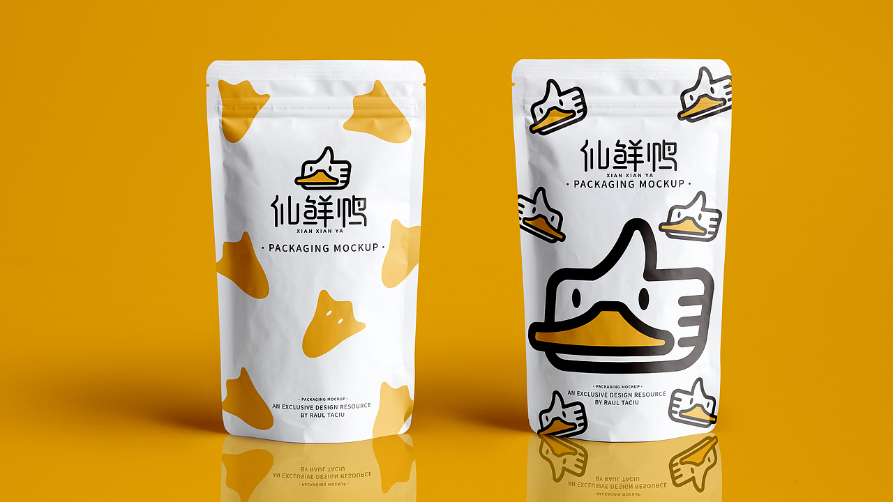 仙鲜鸭-品牌logo设计