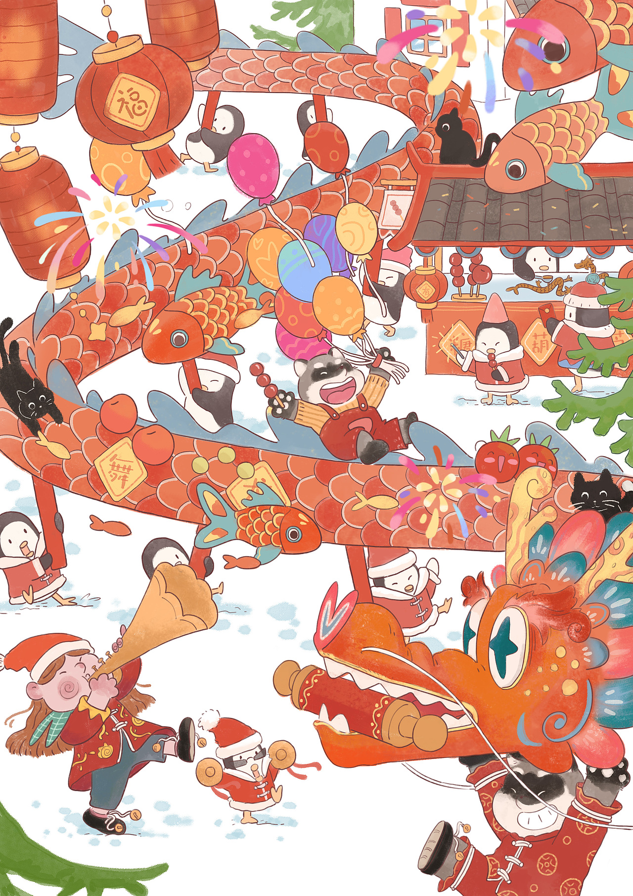 元宵节-舞龙舞狮