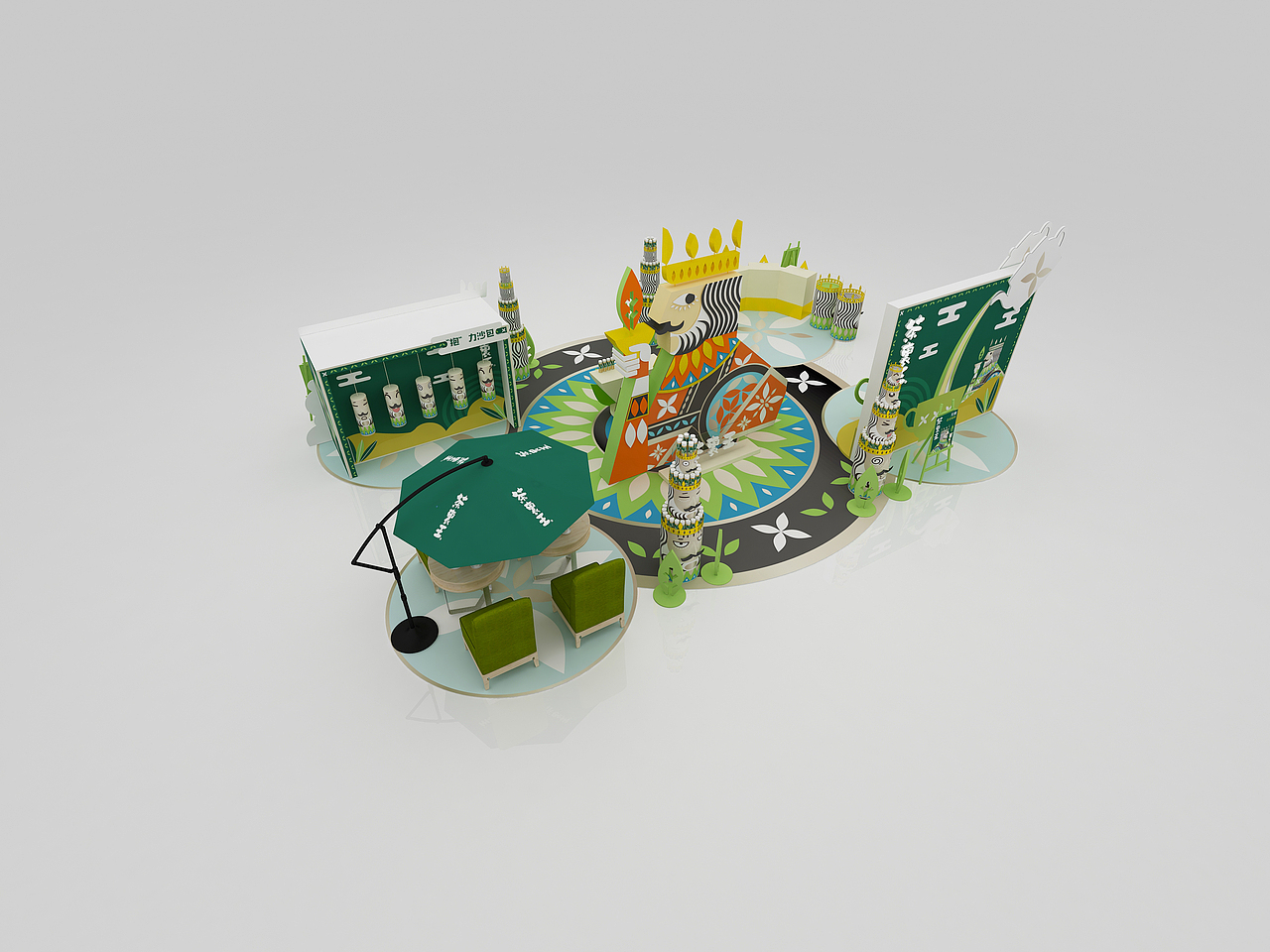 活动创意空间类（图ZMzEyNTU2NzE2） - 舞台美术 - 站酷设计师kingwu5原创素材 - 站酷ZCOOL