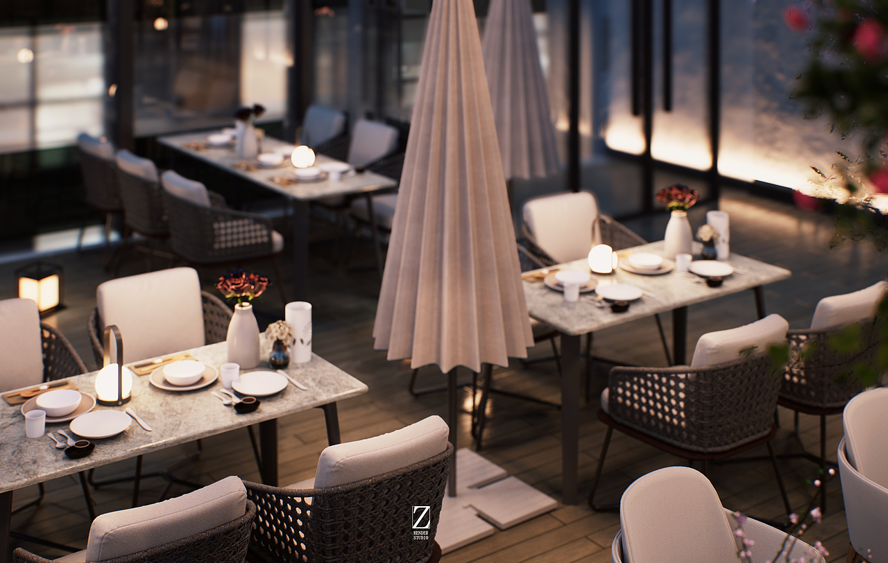 户外餐厅表现 草图＋d5渲染（图ZMzY5MTg3MDQ0） - 酒店餐饮设计 - 站酷设计师硺艺数字表现原创素材 - 站酷ZCOOL