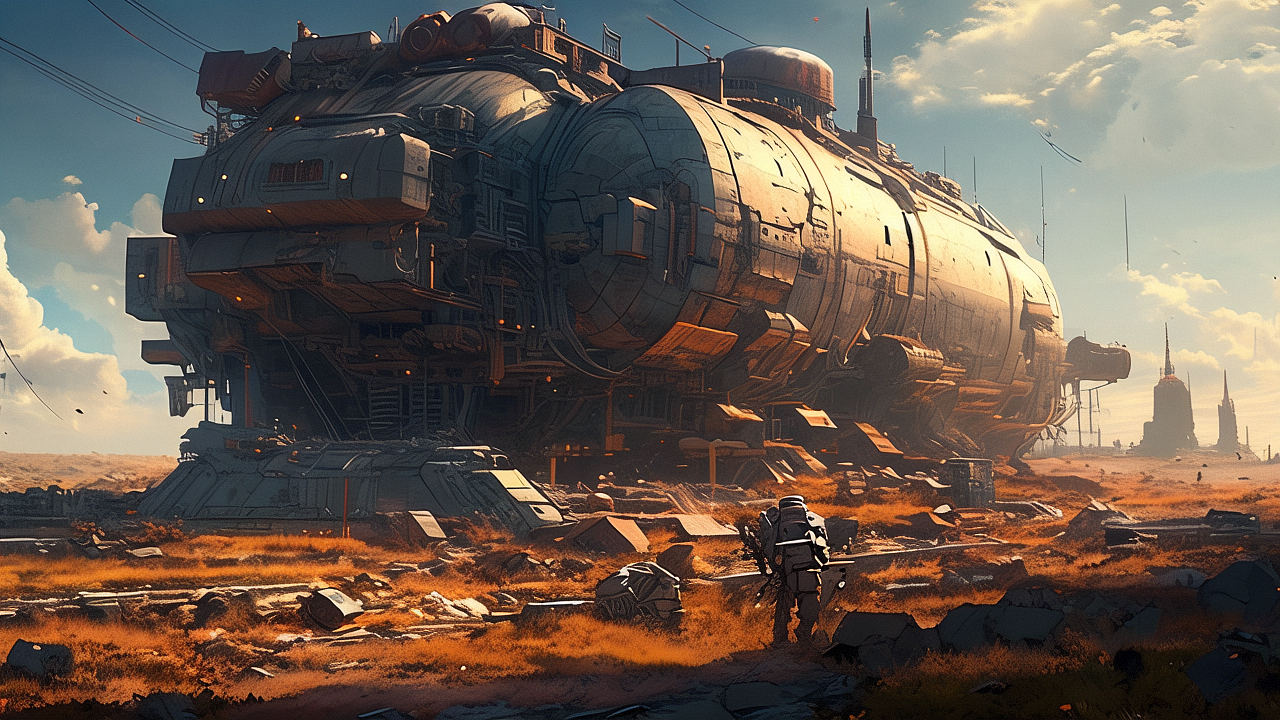 灾难末世风格的场景