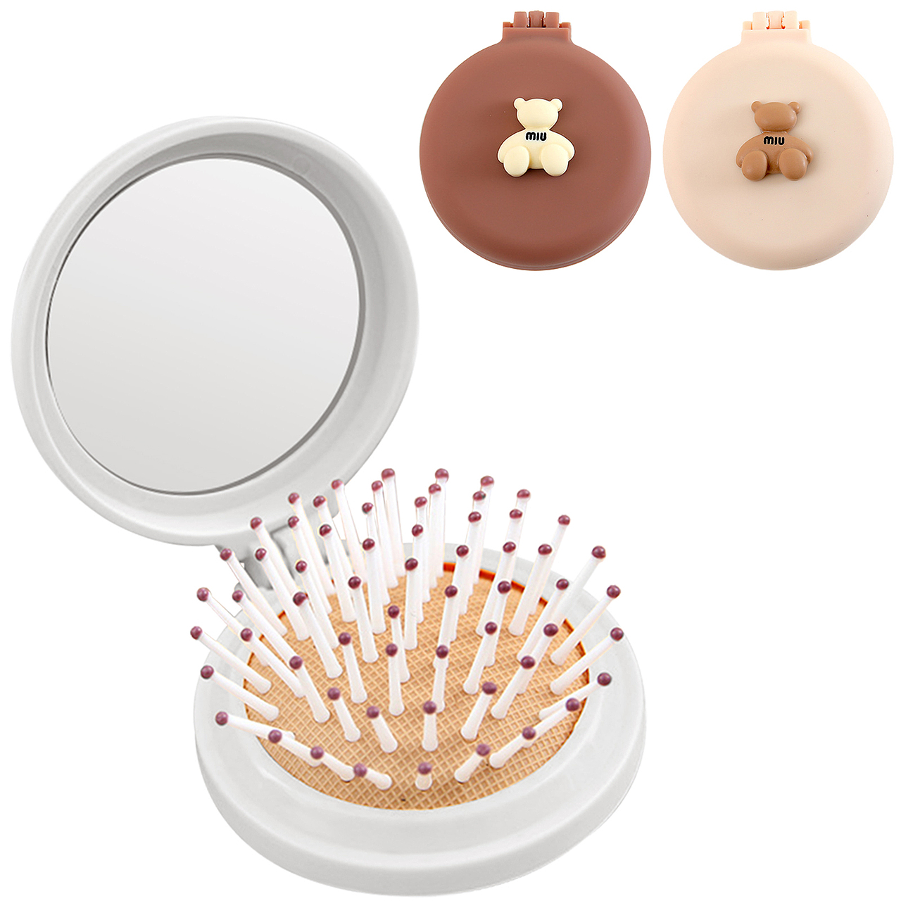 迷你折叠按摩梳