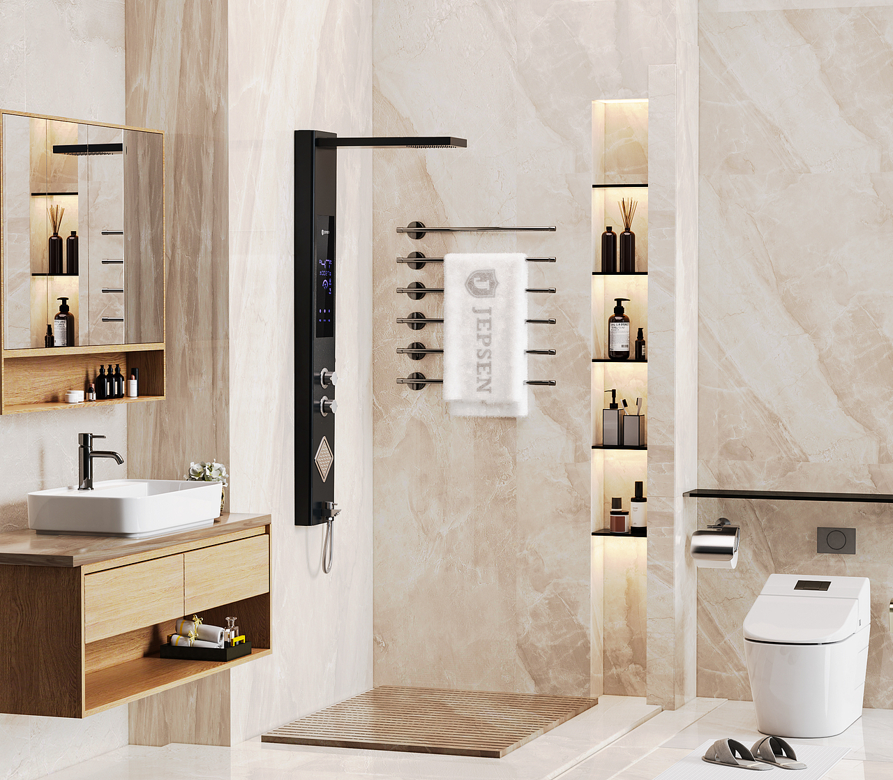 KS热水器场景渲染/油烟机产品渲染