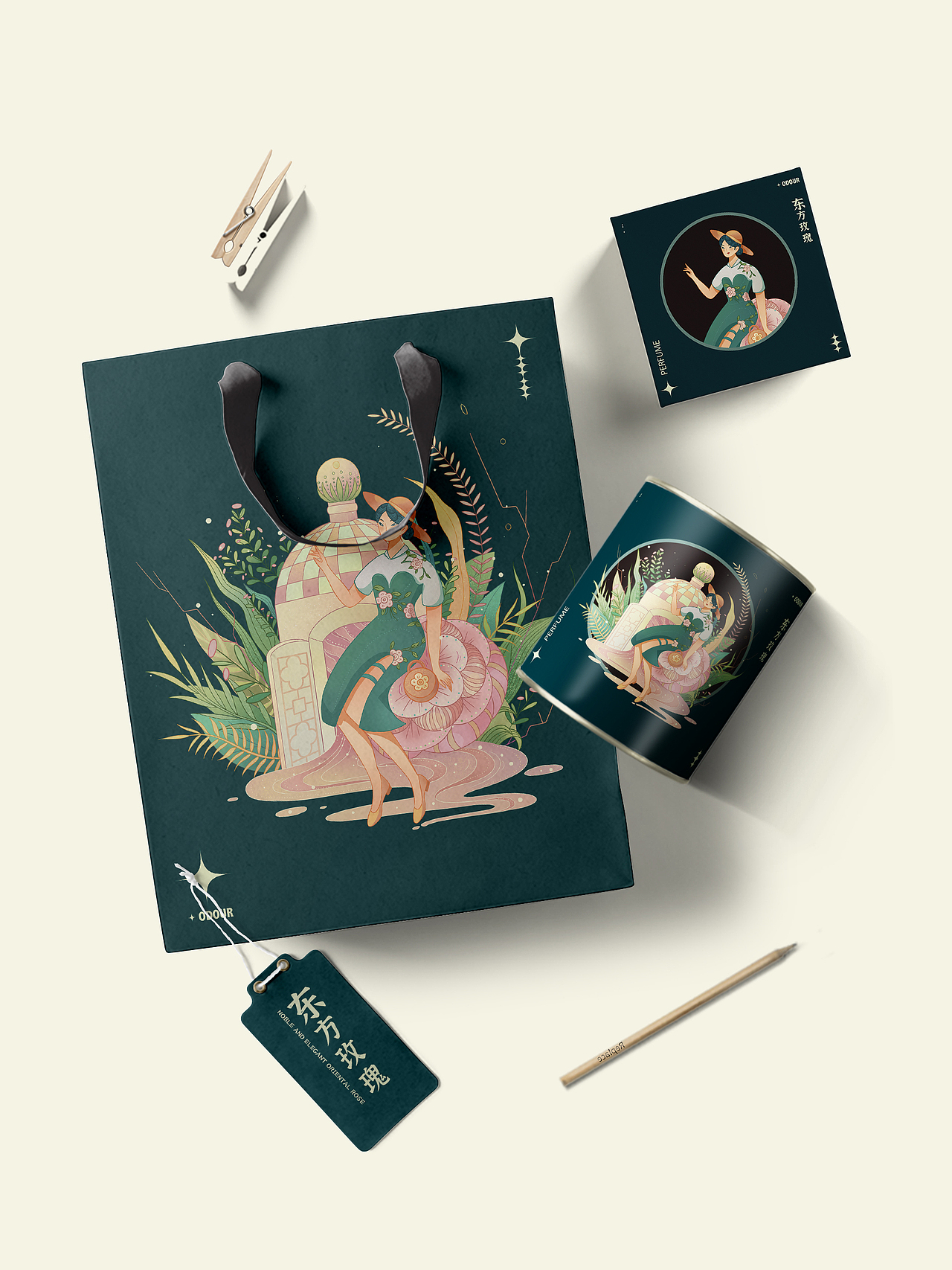 东方玫瑰（图ZMzQzNDYyMzIw） - 商业插画 - 站酷设计师会飞的鱼HFDY原创素材 - 站酷ZCOOL