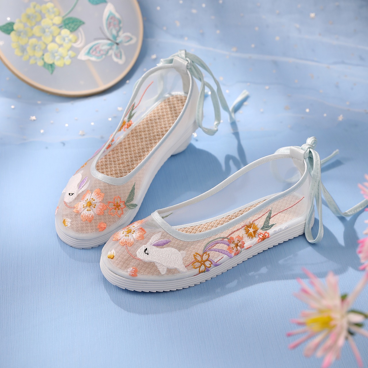 网纱绣花鞋（图ZMzU1NjIyMjIw） - 产品摄影 - 站酷设计师陈若鱼cry原创素材 - 站酷ZCOOL
