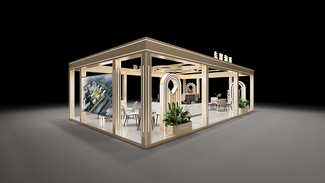 地产展位（图ZMzUyMjAwNjg0） - 展陈设计 - 站酷设计师QI_QI_原创素材 - 站酷ZCOOL