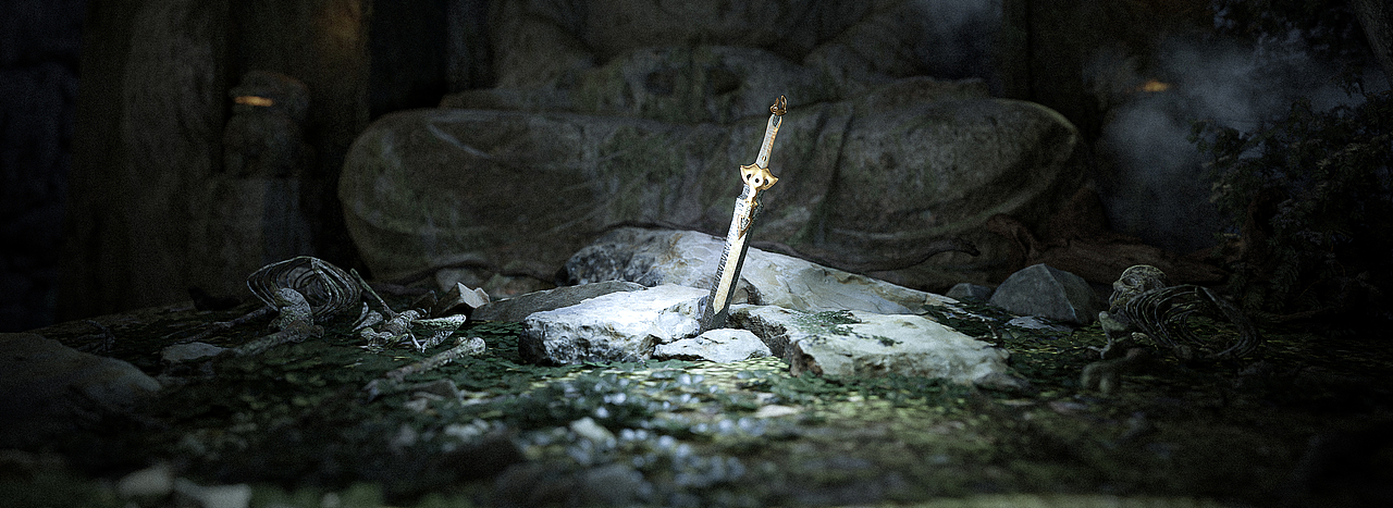 场景01--《窟中石佛》（图ZMzQzNzE5NDI0） - 短片 - 站酷设计师憨批玩CG原创素材 - 站酷ZCOOL