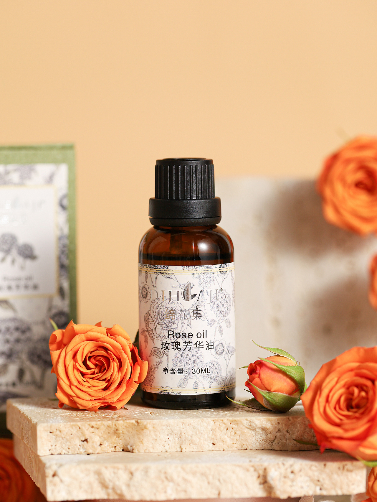 缔花集 玫瑰芳华精油（图ZMzYwMjUzNTQ0） - 产品摄影 - 站酷设计师马思诺原创素材 - 站酷ZCOOL