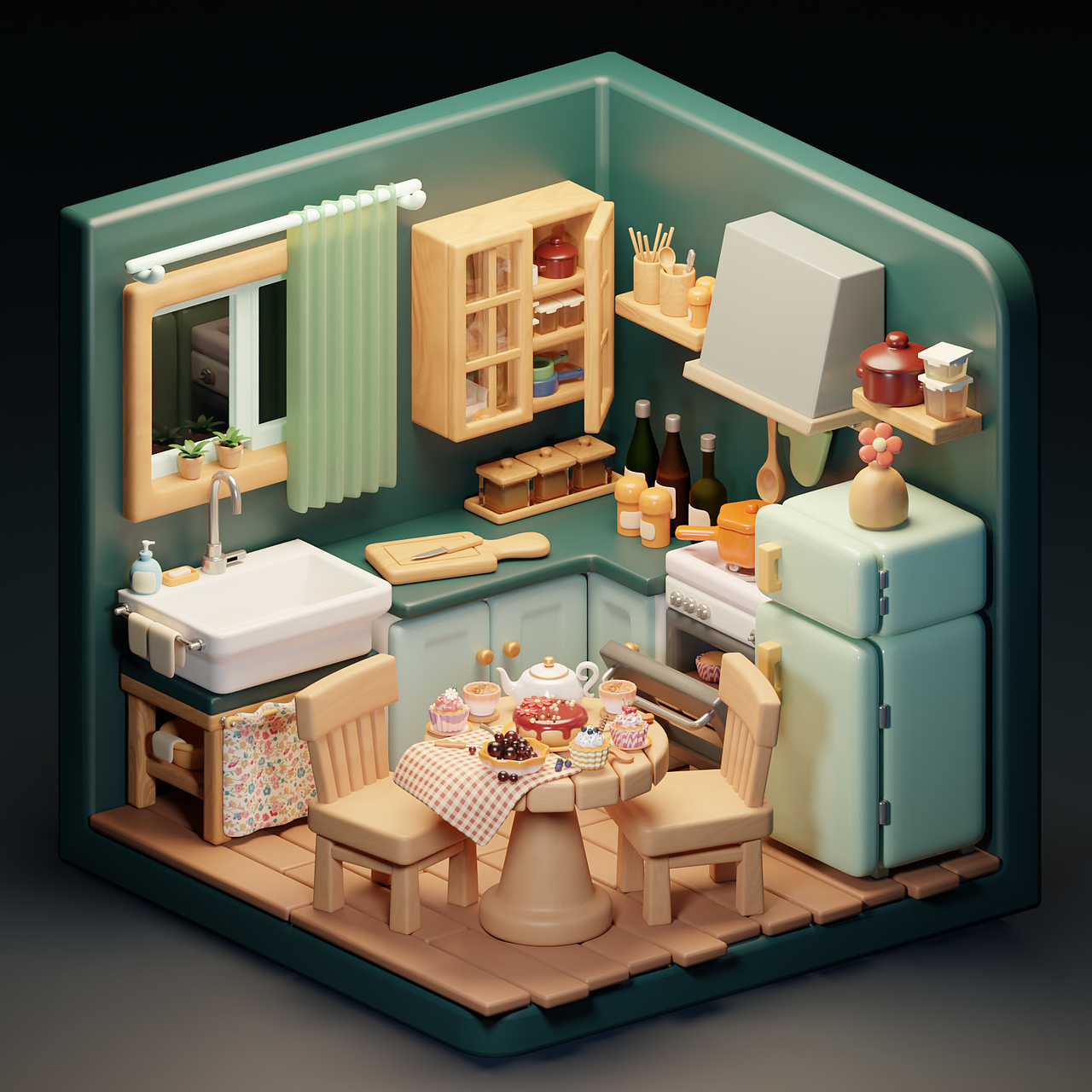 2024年1月blender建模渲染练习 下