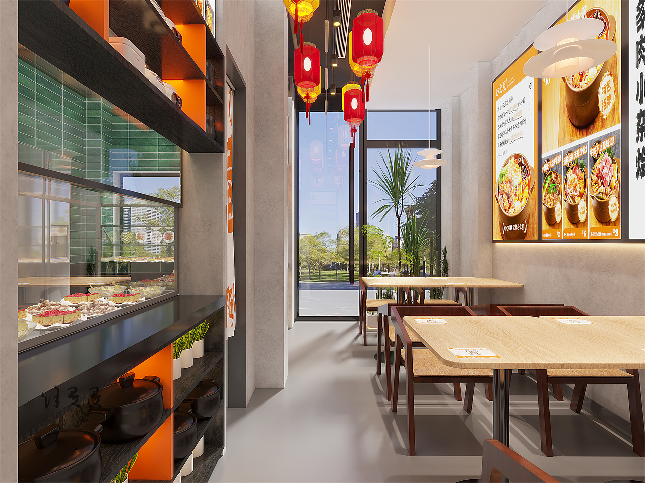 砂锅店设计效果表现