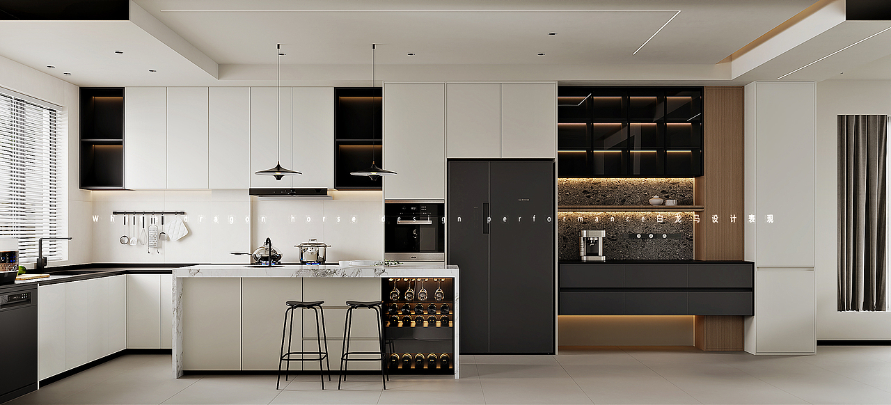 挑空别墅—白龙马效果图（图ZMzY4NjMzODIw） - 家装设计 - 站酷设计师白龙马效果图小雪原创素材 - 站酷ZCOOL